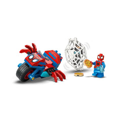 LEGO - Marvel Spidey en su motocicleta vs Rhino - Juguetes de set de construcción