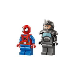 LEGO - Marvel Spidey en su motocicleta vs Rhino - Juguetes de set de construcción