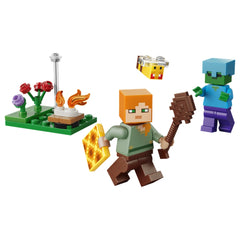 LEGO - Minecraft - El conflicto de la fogata de Alex - Juguetes de construcción