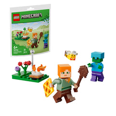 LEGO - Minecraft - El conflicto de la fogata de Alex - Juguetes de construcción
