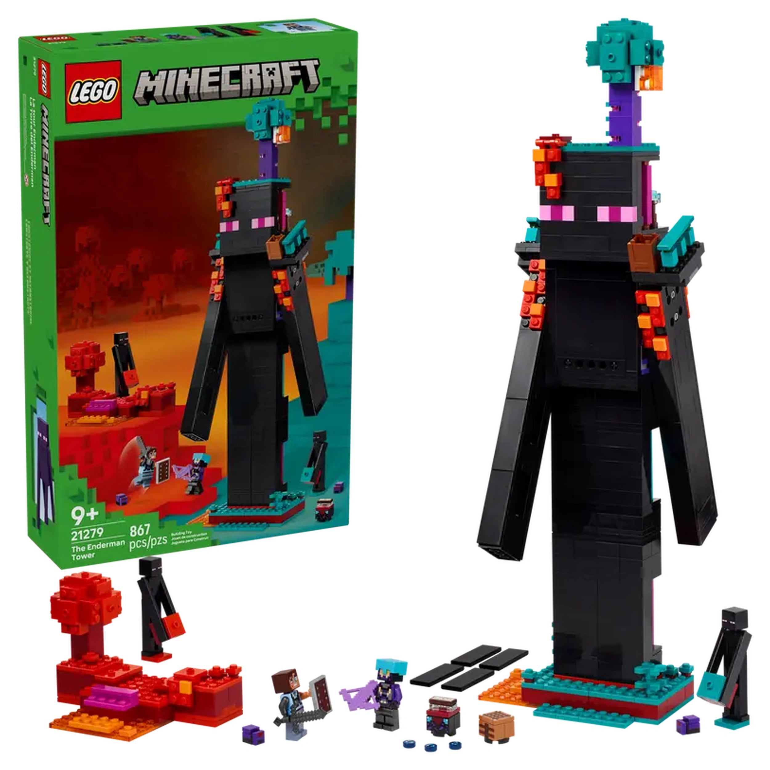 LEGO - Torre del Enderman de Minecraft - Figuras de Acción y Juguetes