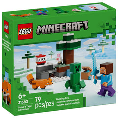 LEGO - Minecraft - Steve's Taiga Adventure - Construction Set Toys - 21583