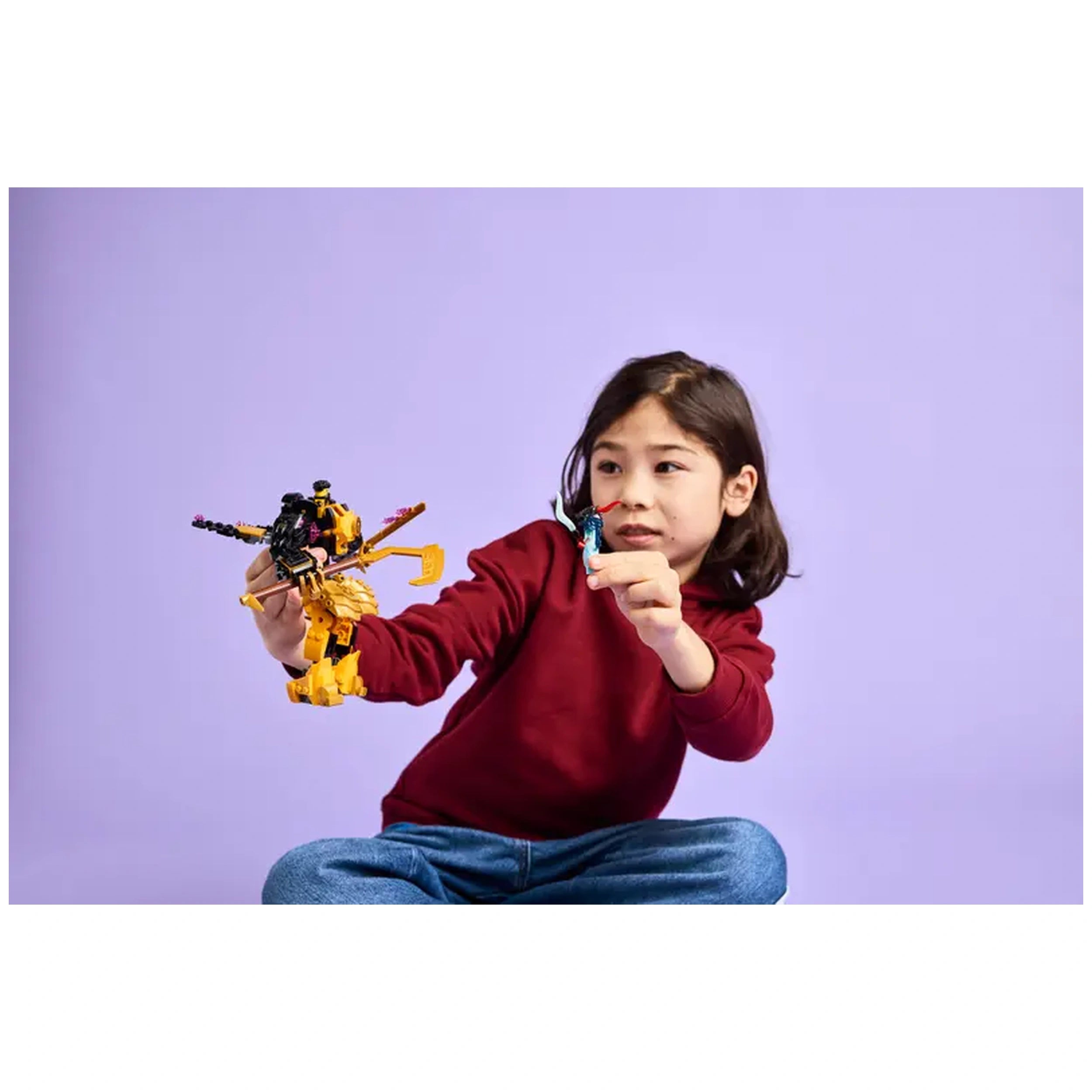 LEGO - NINJAGO El Mech de Batalla Spinjitzu de Arin - Figuras de Acción y Juguetes
