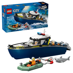 LEGO - Persecución de Barco de Policía - Juguetes de Construcción