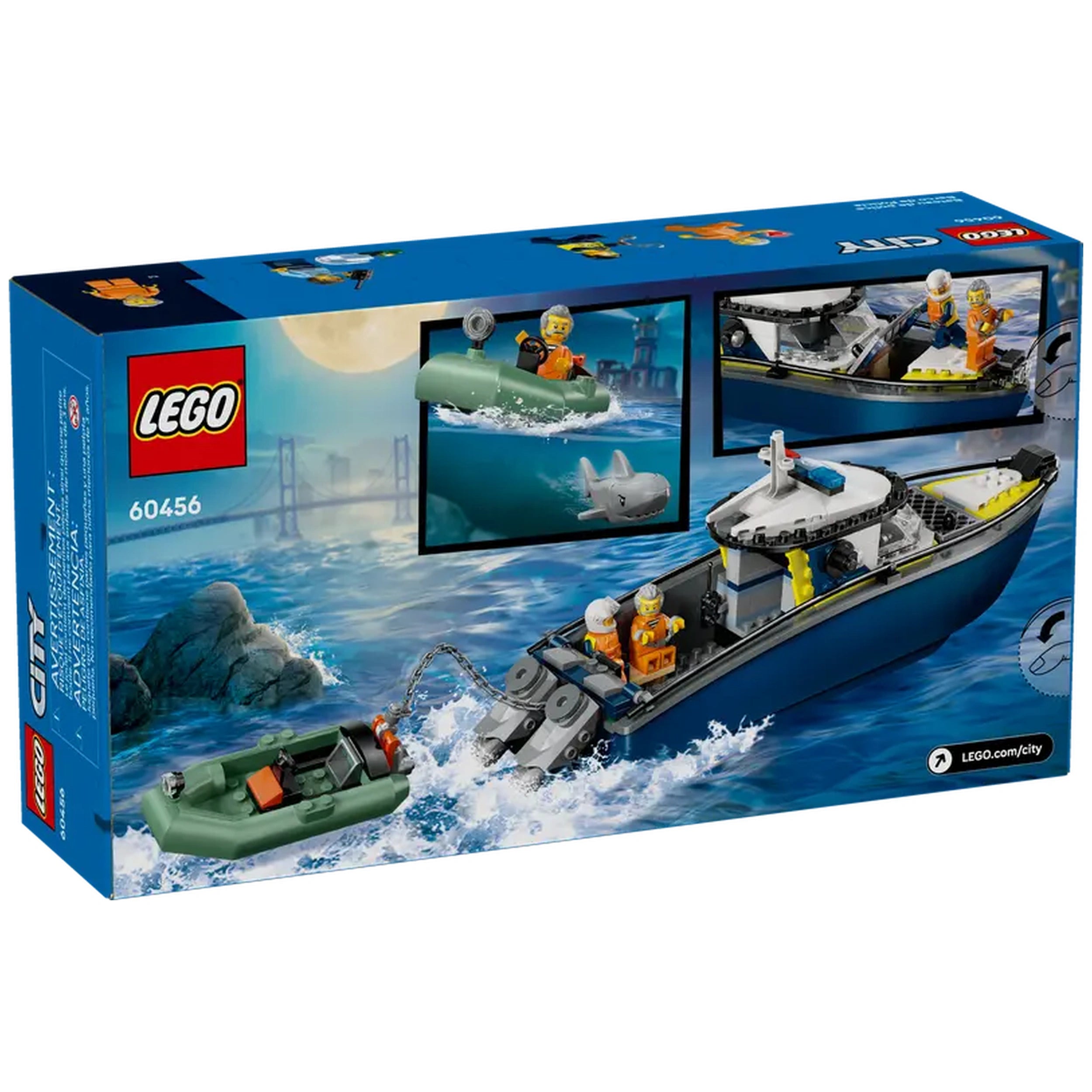 LEGO - Persecución de Barco de Policía - Juguetes de Construcción