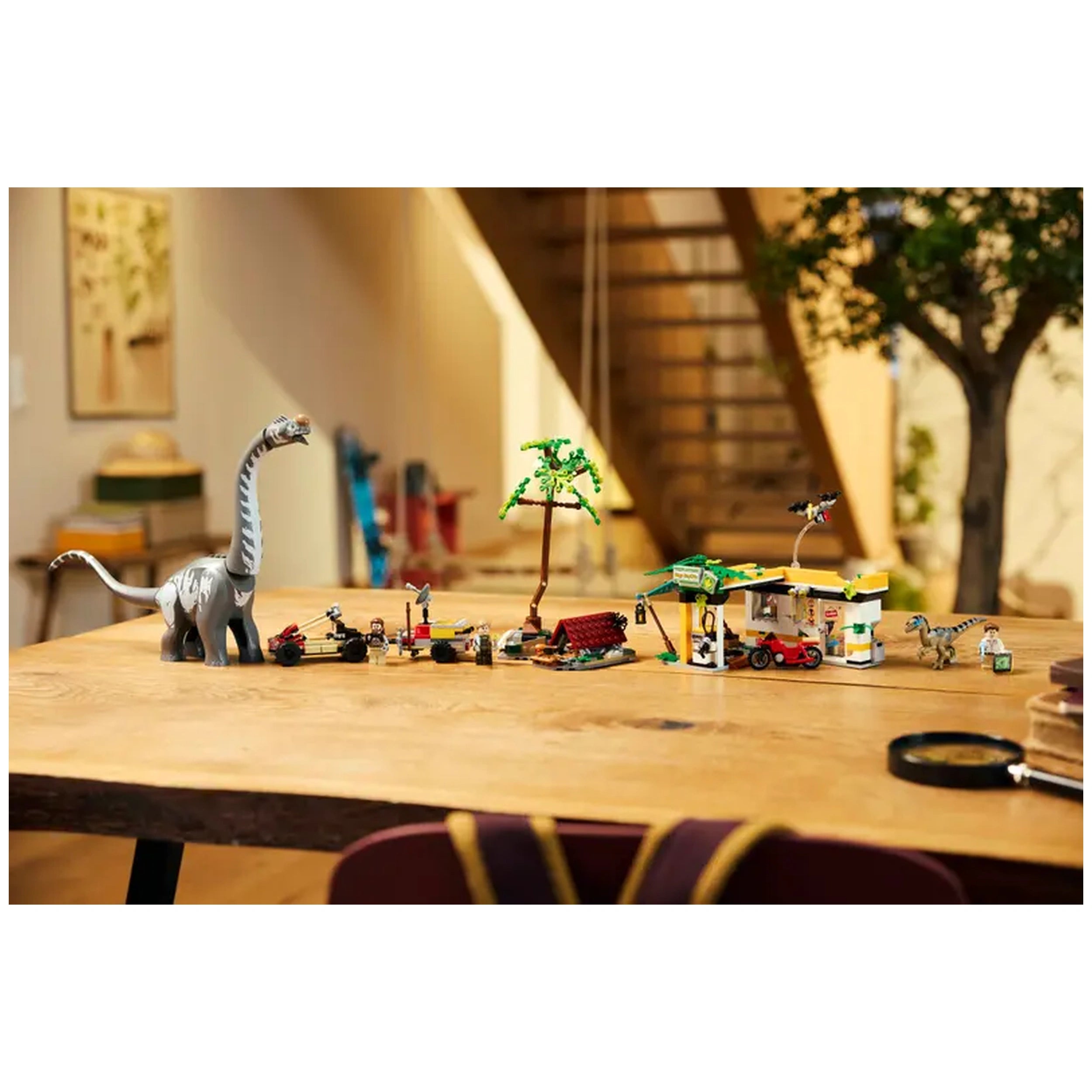 LEGO - Misión de Rastreo de Raptor y Titanosaurio - Figuras de Acción y Juguetes