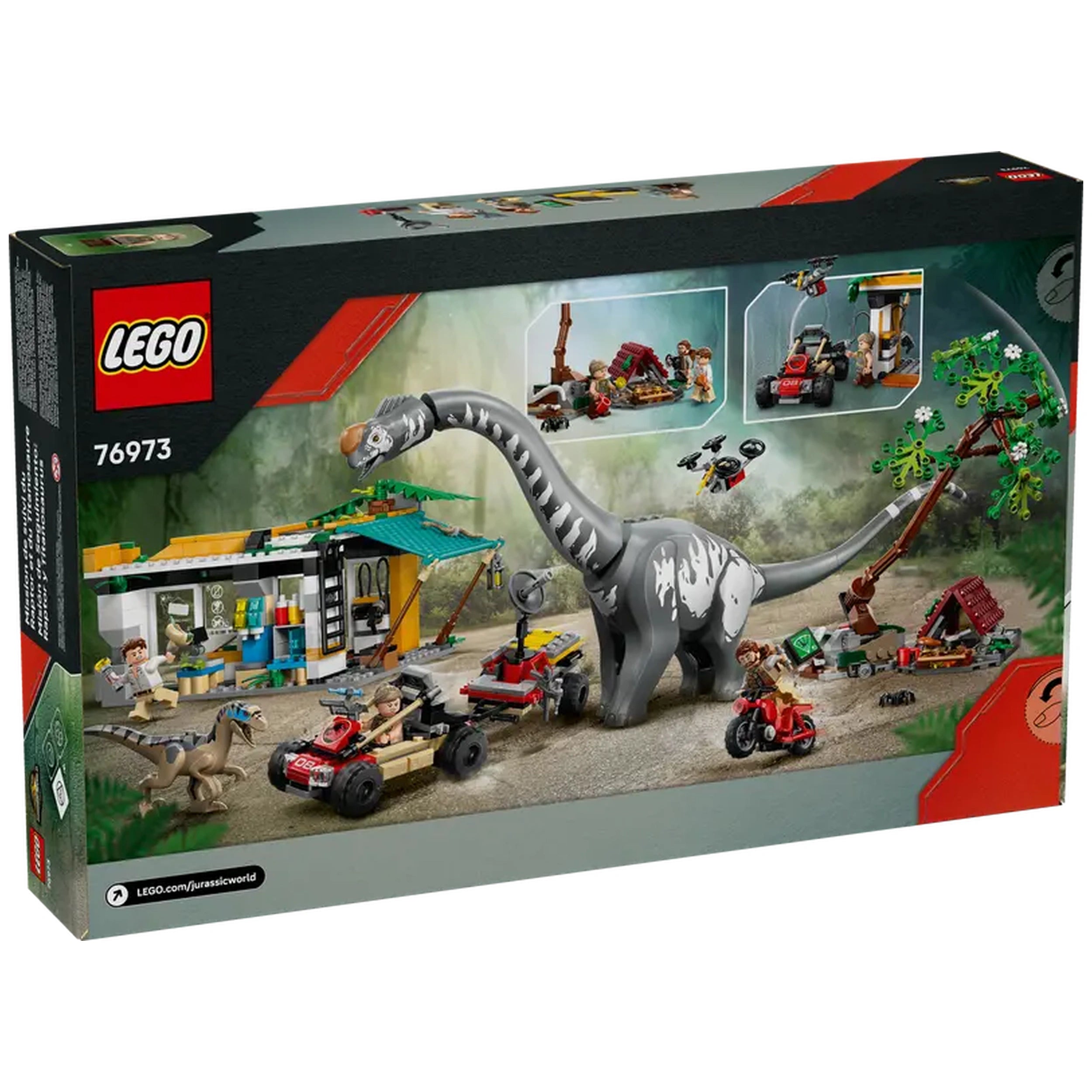 LEGO - Misión de Rastreo de Raptor y Titanosaurio - Figuras de Acción y Juguetes