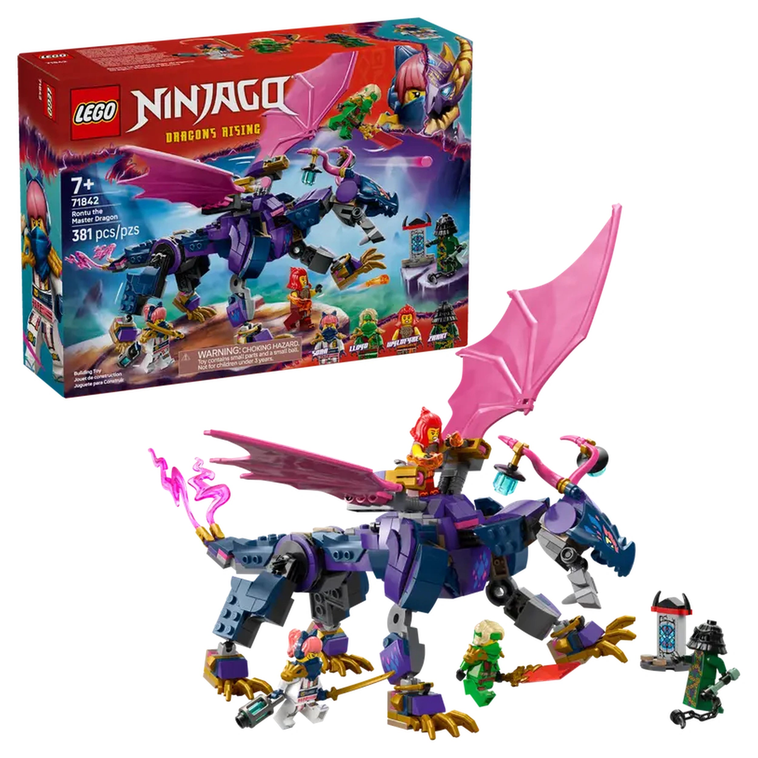 LEGO - Rontu el Dragón Maestro - Figuras de Acción y Juguetes