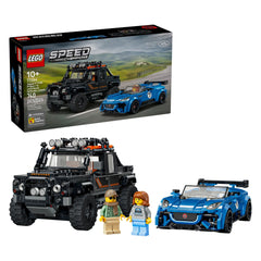 LEGO - Speed Champions Jaguar Project 7 & Land Rover Defender - Construction Set Toys 740 Pcs Age +10 - 77264