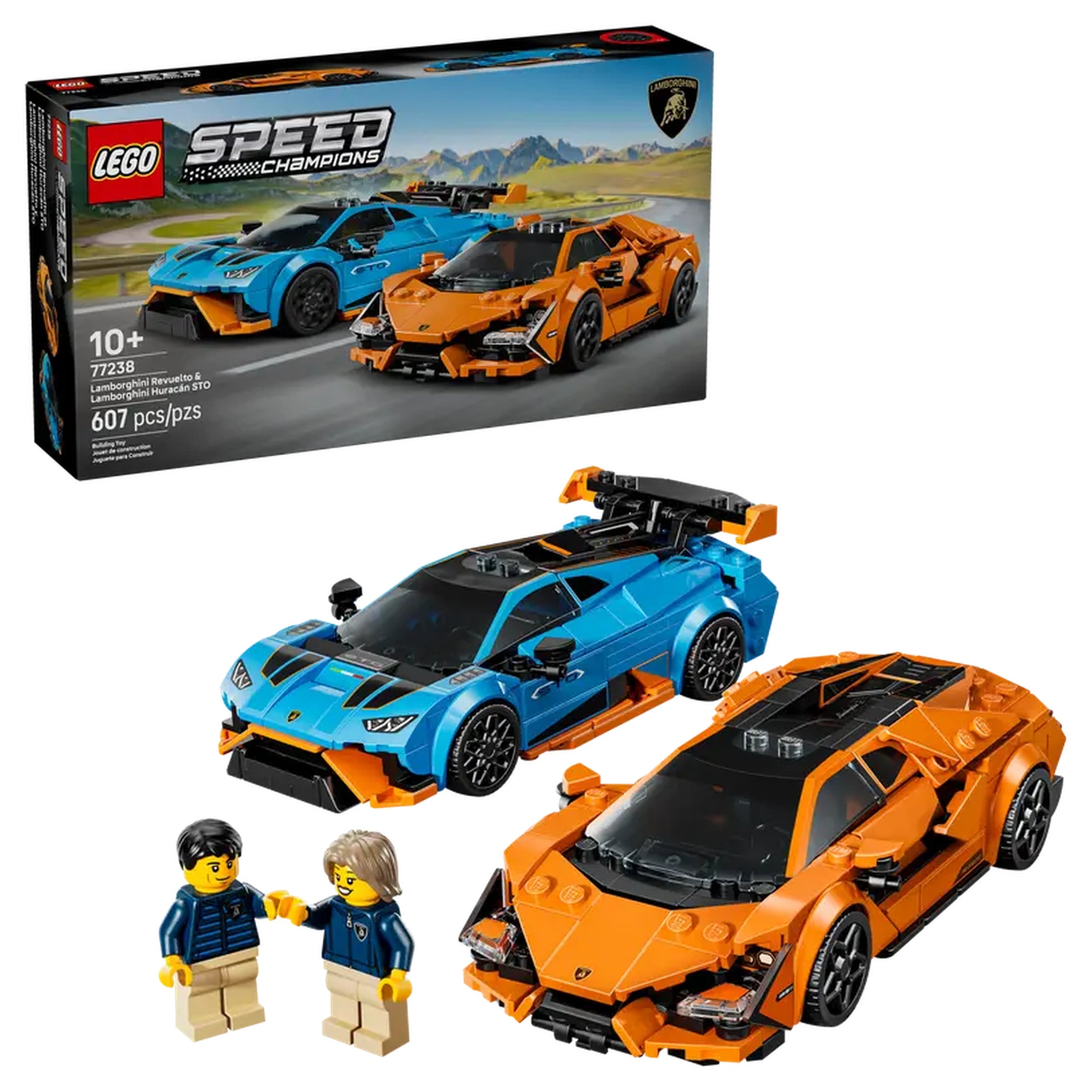 LEGO - Speed Champions Lamborghini Revuelto y Huracán STO - Figuras de Acción y Juguetes