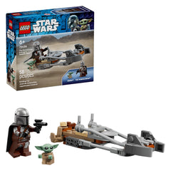 LEGO - Star Wars La Speeder Bike de Grogu - Juguete de Set de Construcción
