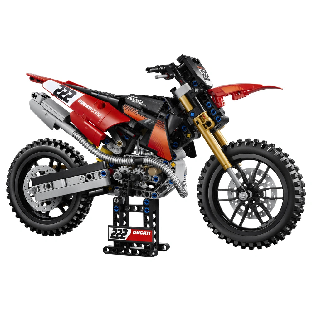 LEGO - Technic Ducati Desmo450 MX Factory Motorcycle - Construction Set Toys 457 Pcs Age +10 - 42238