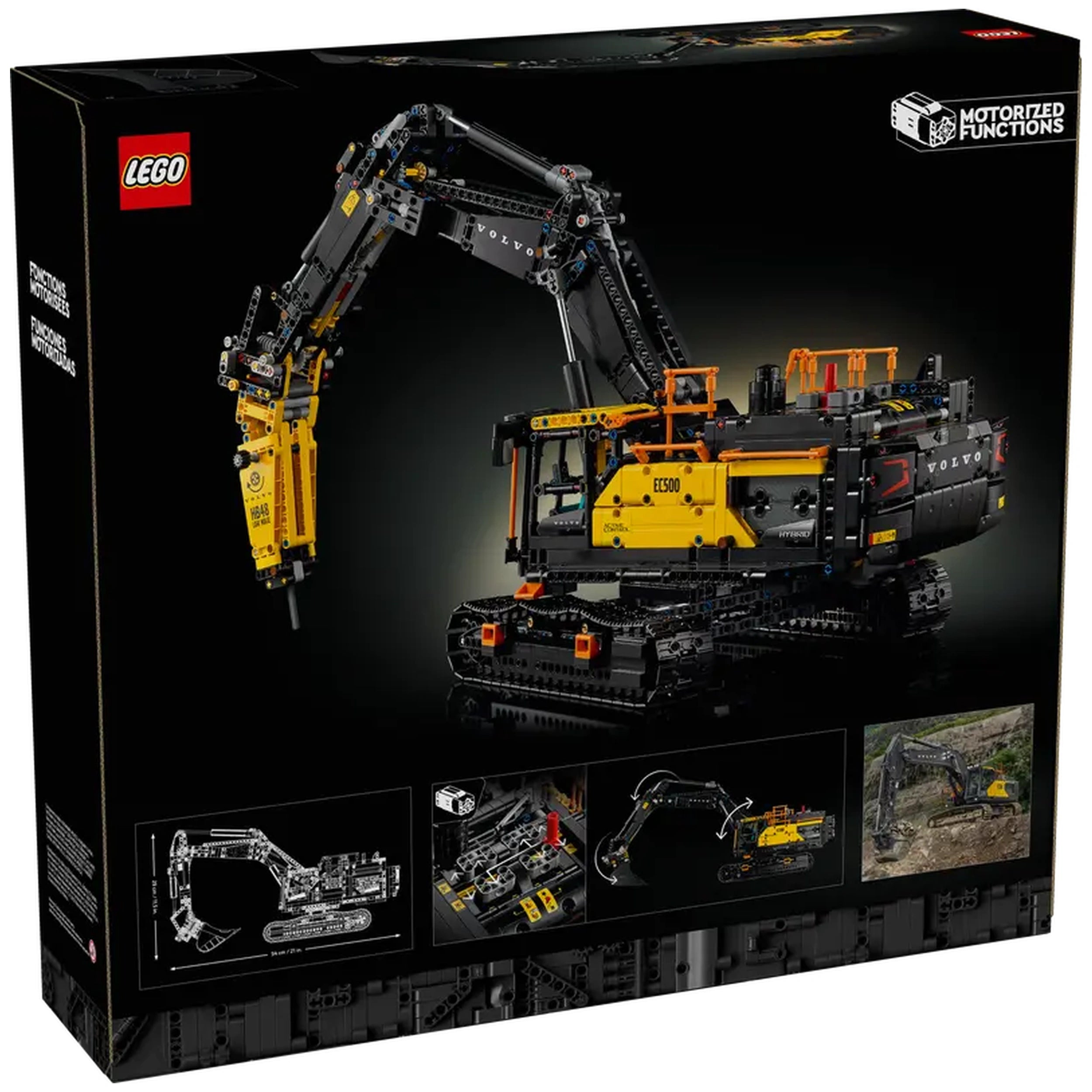 LEGO - Excavadora Híbrida Volvo EC500 Technic - Juguetes de Set de Construcción