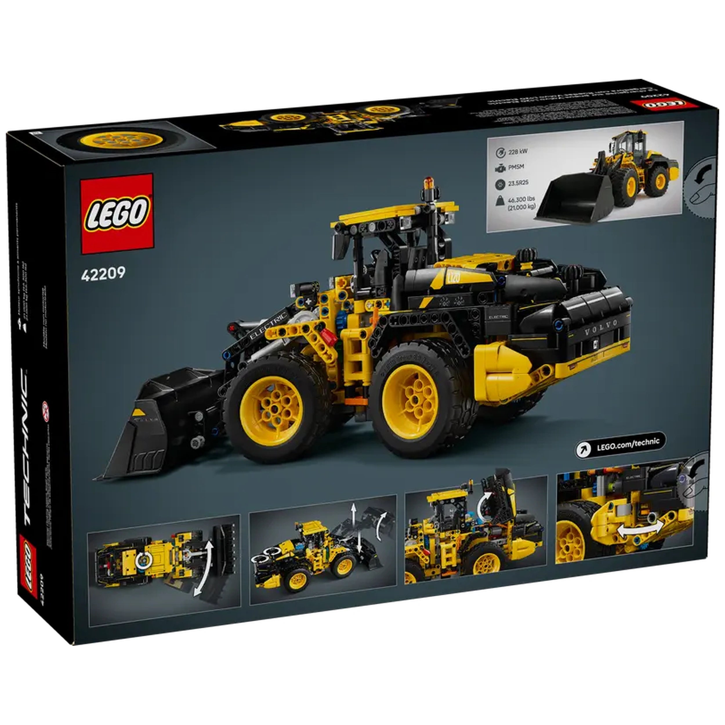 LEGO - Technic Volvo L120 Cargadora de Ruedas Eléctrica - Juguetes de Set de Construcción