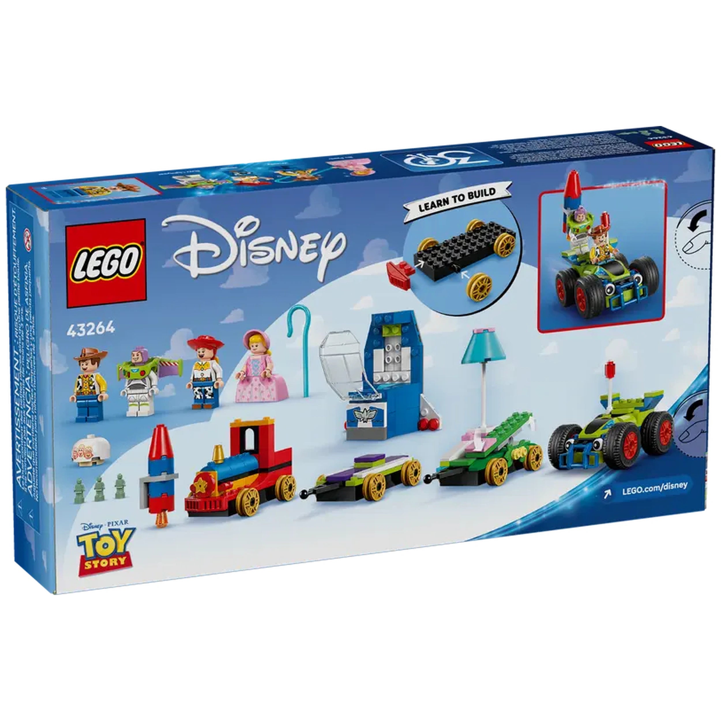LEGO - Tren de Celebración de Toy Story y Coche RC - Figuras de Acción y Juguetes