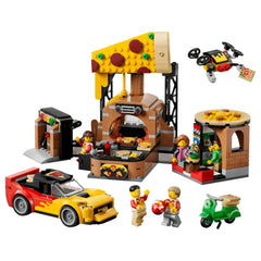 LEGO - City Pizza Delivery Experience with Vehicles - Juguetes de Construcción - +6 - 72060496
