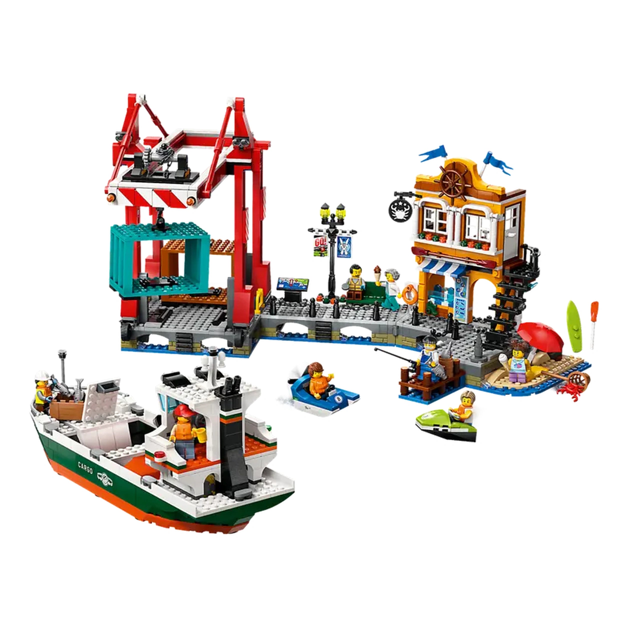 Lego - City - Seaside Harbour with Cargo Ship - Construction Set Toys