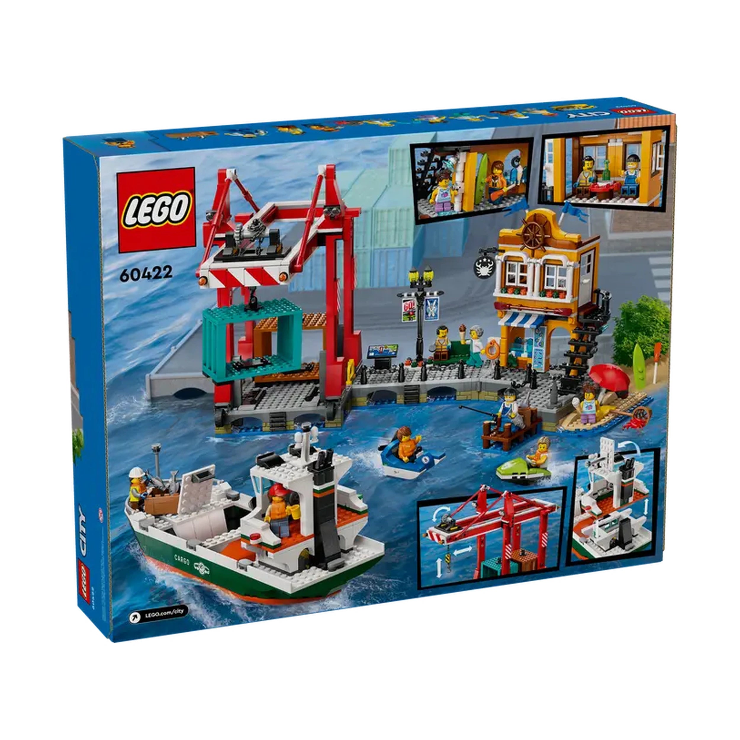 Lego - City - Seaside Harbour with Cargo Ship - Construction Set Toys