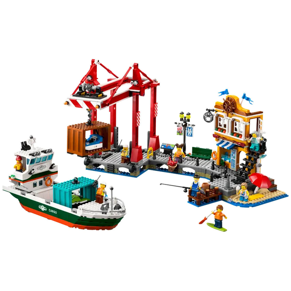 Lego - City - Seaside Harbour with Cargo Ship - Construction Set Toys