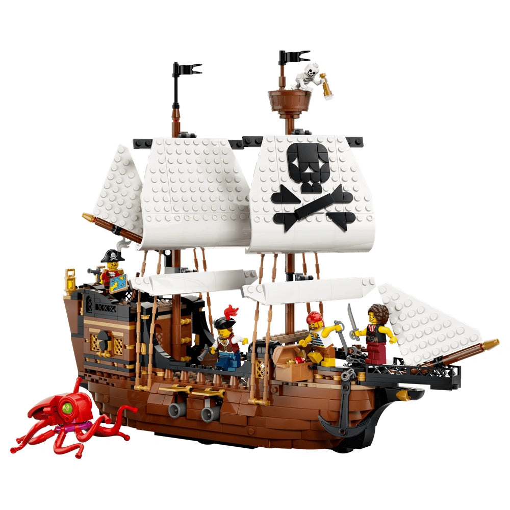 LEGO - Creator 3 En 1 Barco Pirata Icónico - Juguetes de Construcción - +9 - Aventura - 72031387