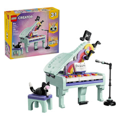 LEGO - Creator 3 En 1 Piano Decor Musical con Gato - Juguetes de Construcción - +9 - 72031392
