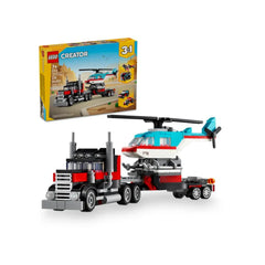 Lego - Creator - Flatbed Truck with Helicopter - Construction Set Toys