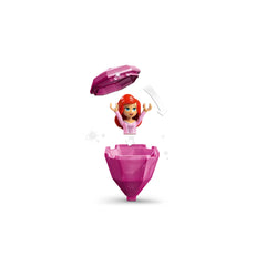 LEGO® Disney Princess Twirling Ariel set featuring a pink diamond-shaped container and Ariel mini-doll with red hair.