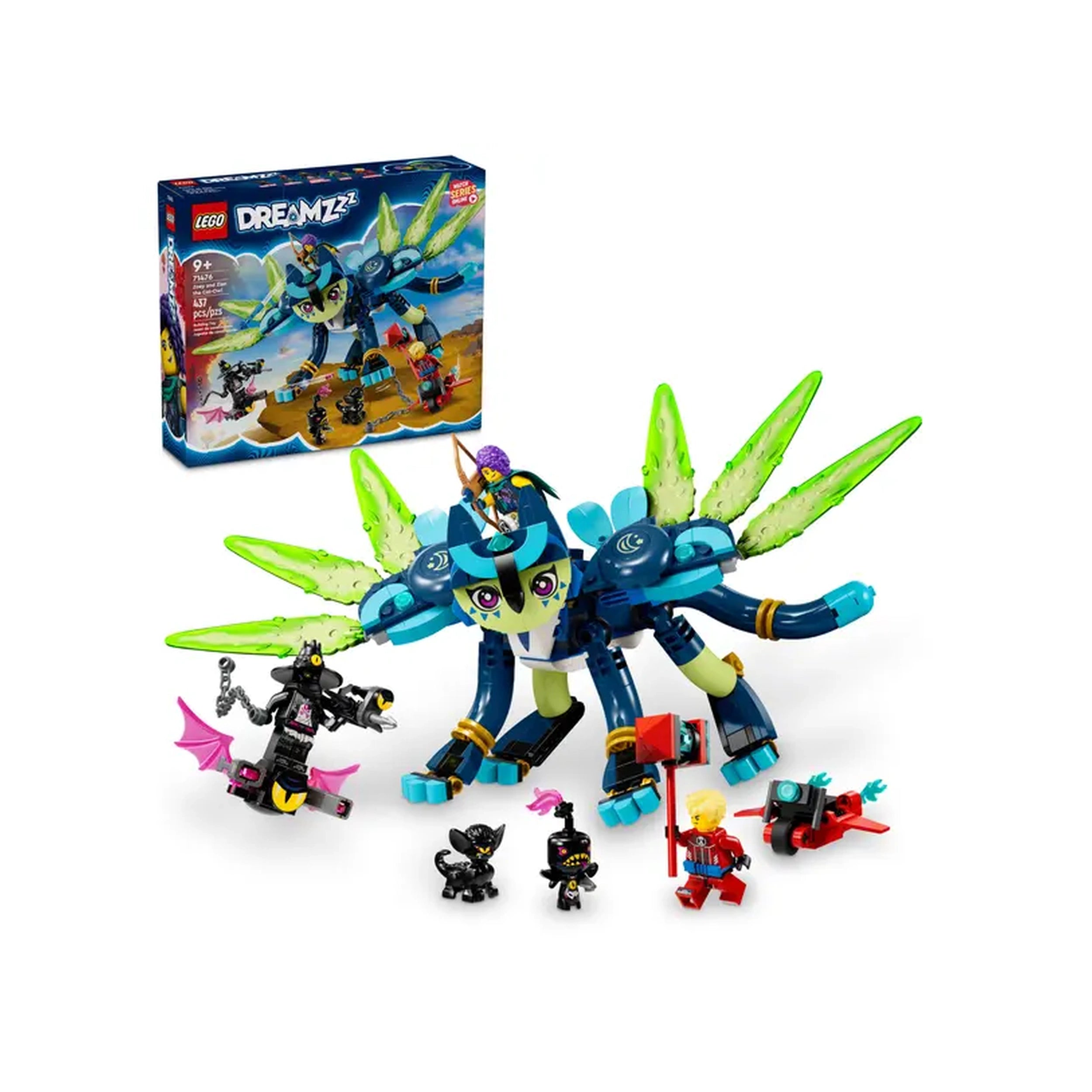 Lego - Dreamzzz - Zoey y Zian el Gato-Búho - Juguetes de Set de Construcción