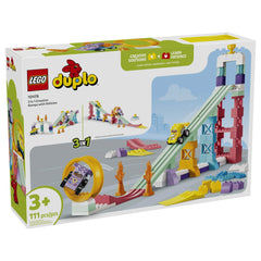 LEGO - Duplo 3 en 1 Rampas Creativas con Vehículos - Juguetes de Construcción - Edad +3 - 72010478