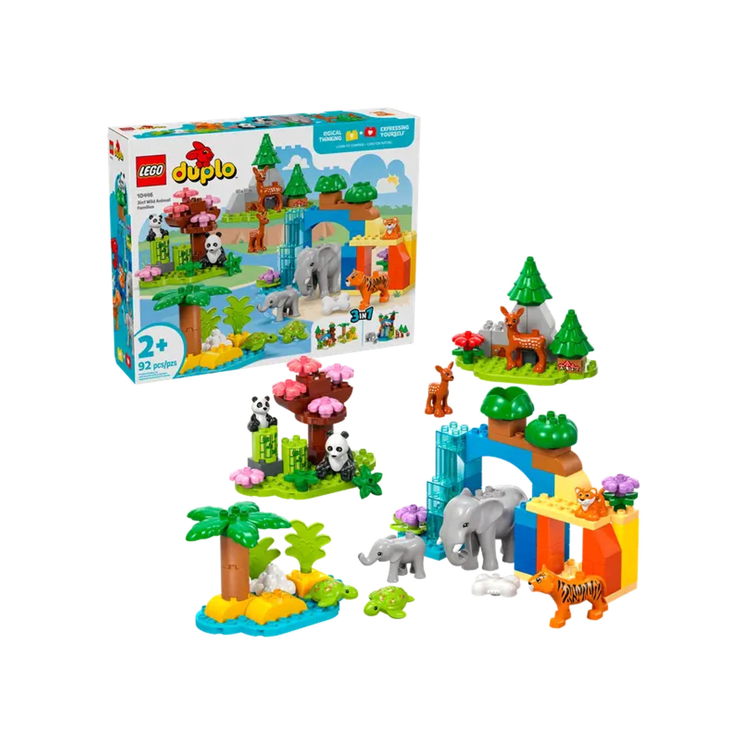 Lego - Duplo - 3in1 Wild Animal Families - Construction Set Toys