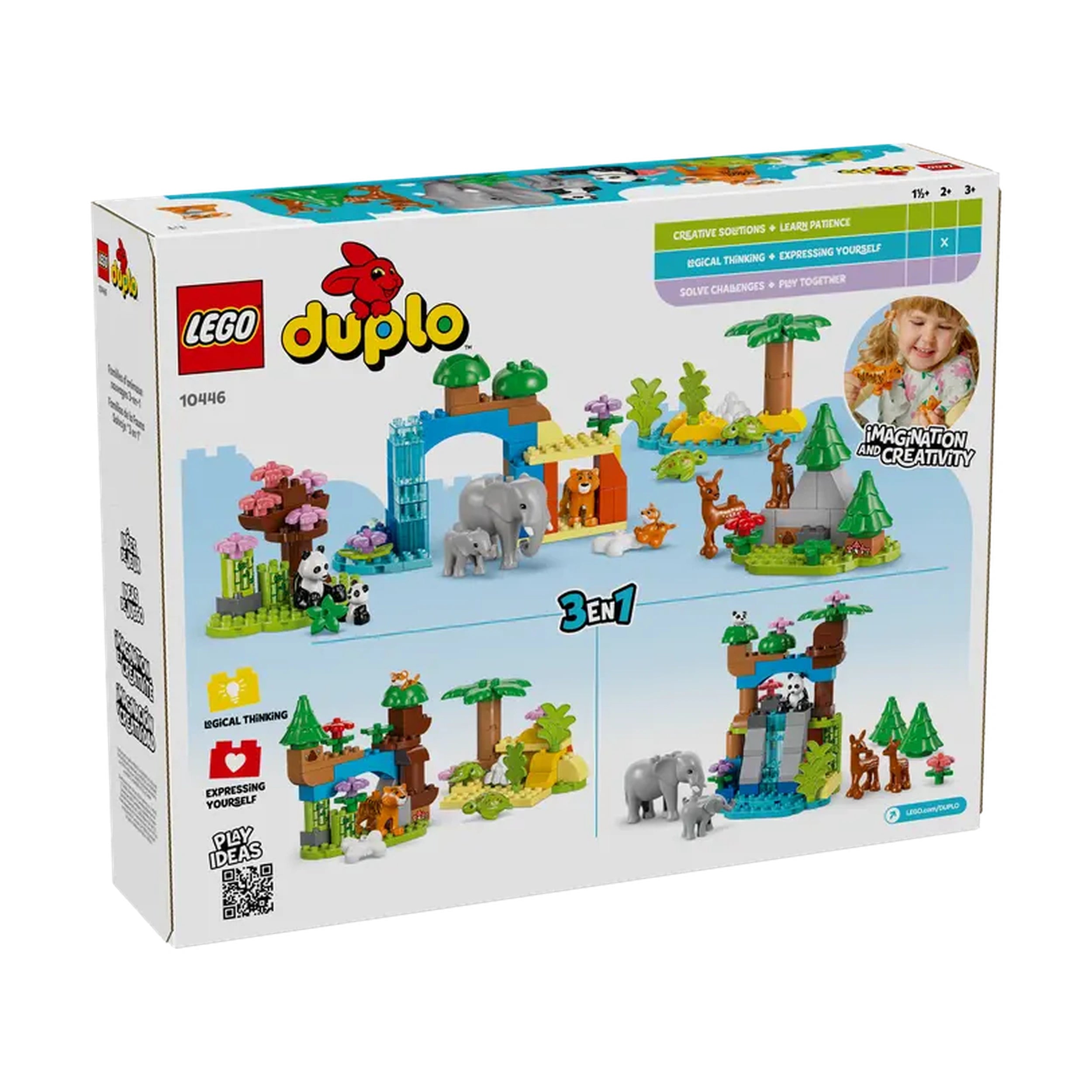 Lego - Duplo - 3in1 Wild Animal Families - Construction Set Toys