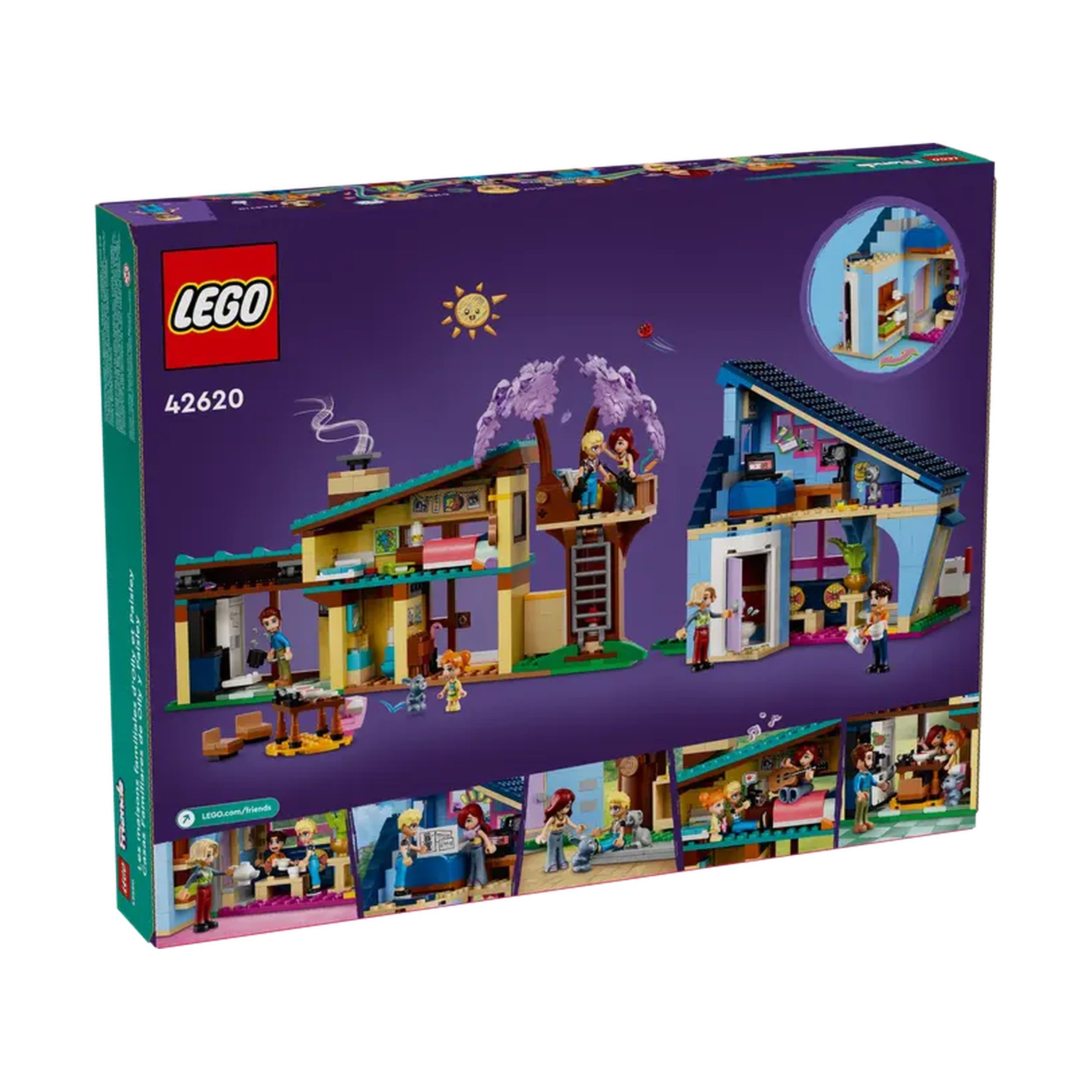 Lego - Friends - Las casas familiares de Olly y Paisley - Juguetes de construcción