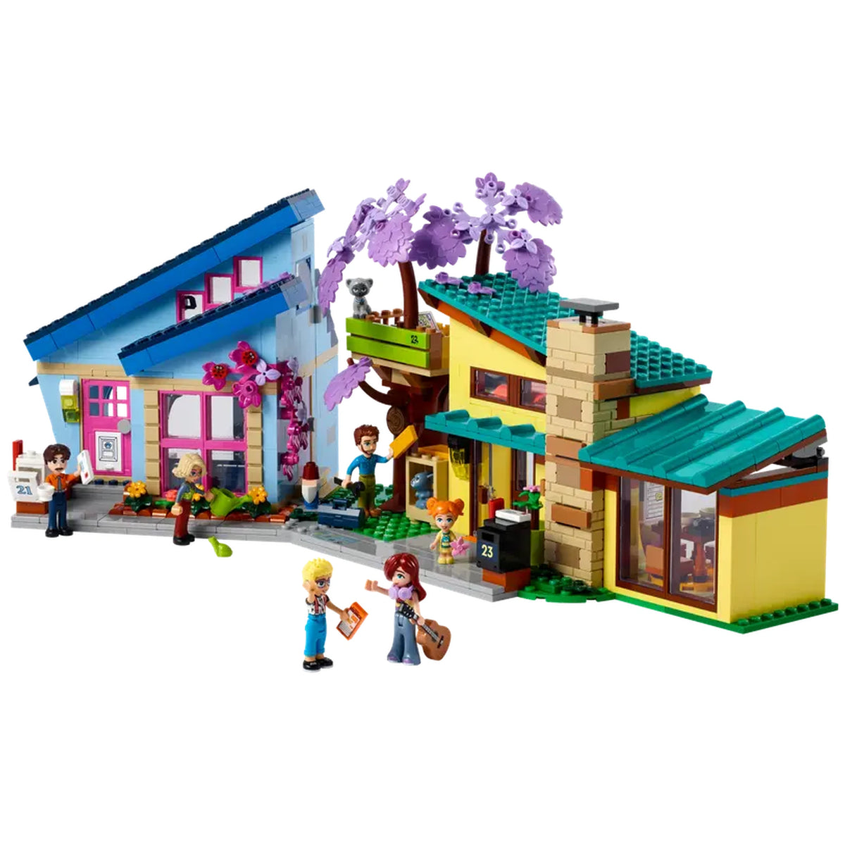 Lego - Friends - Las casas familiares de Olly y Paisley - Juguetes de construcción