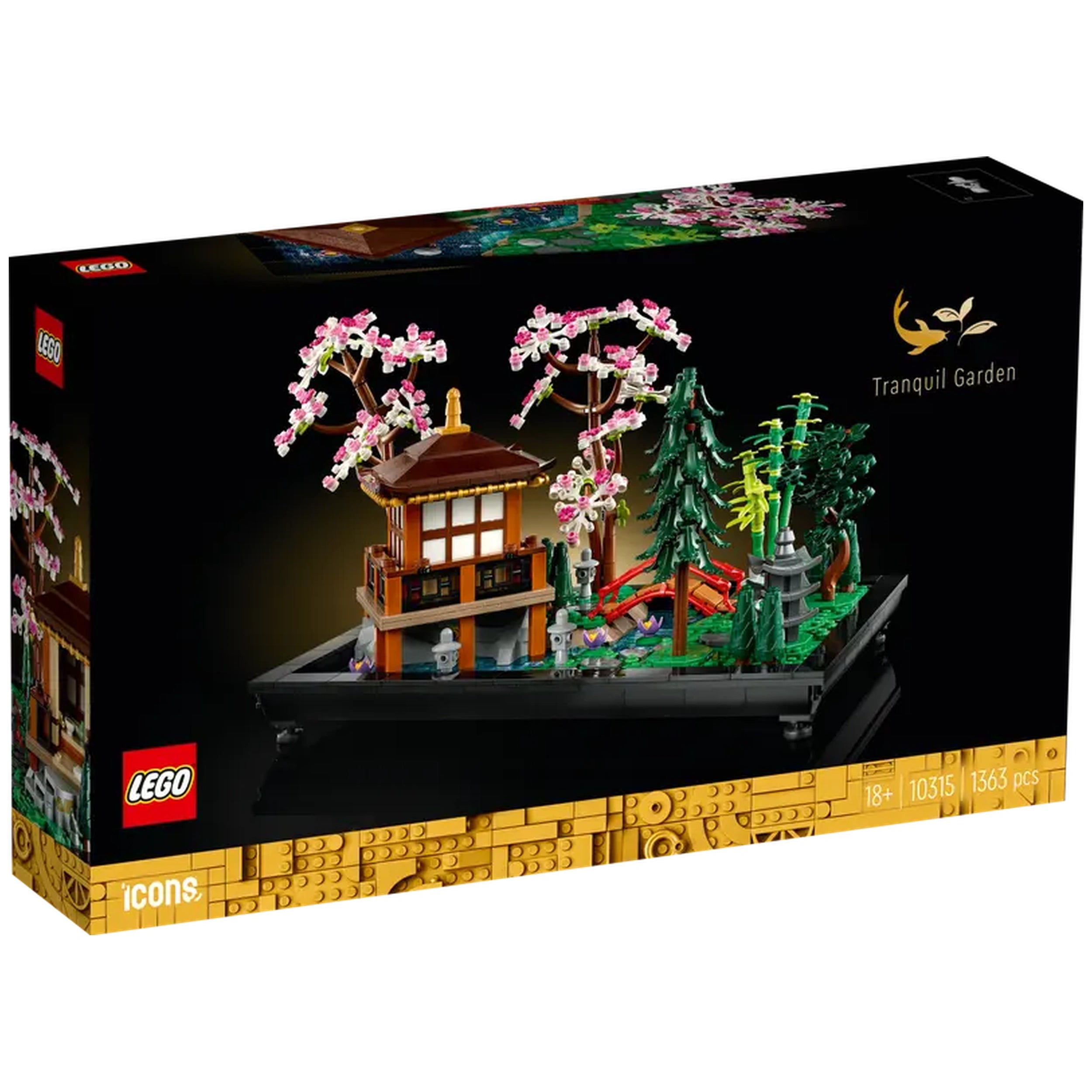 Lego - Icons - Jardín Tranquilo - Set de Construcción de Juguetes