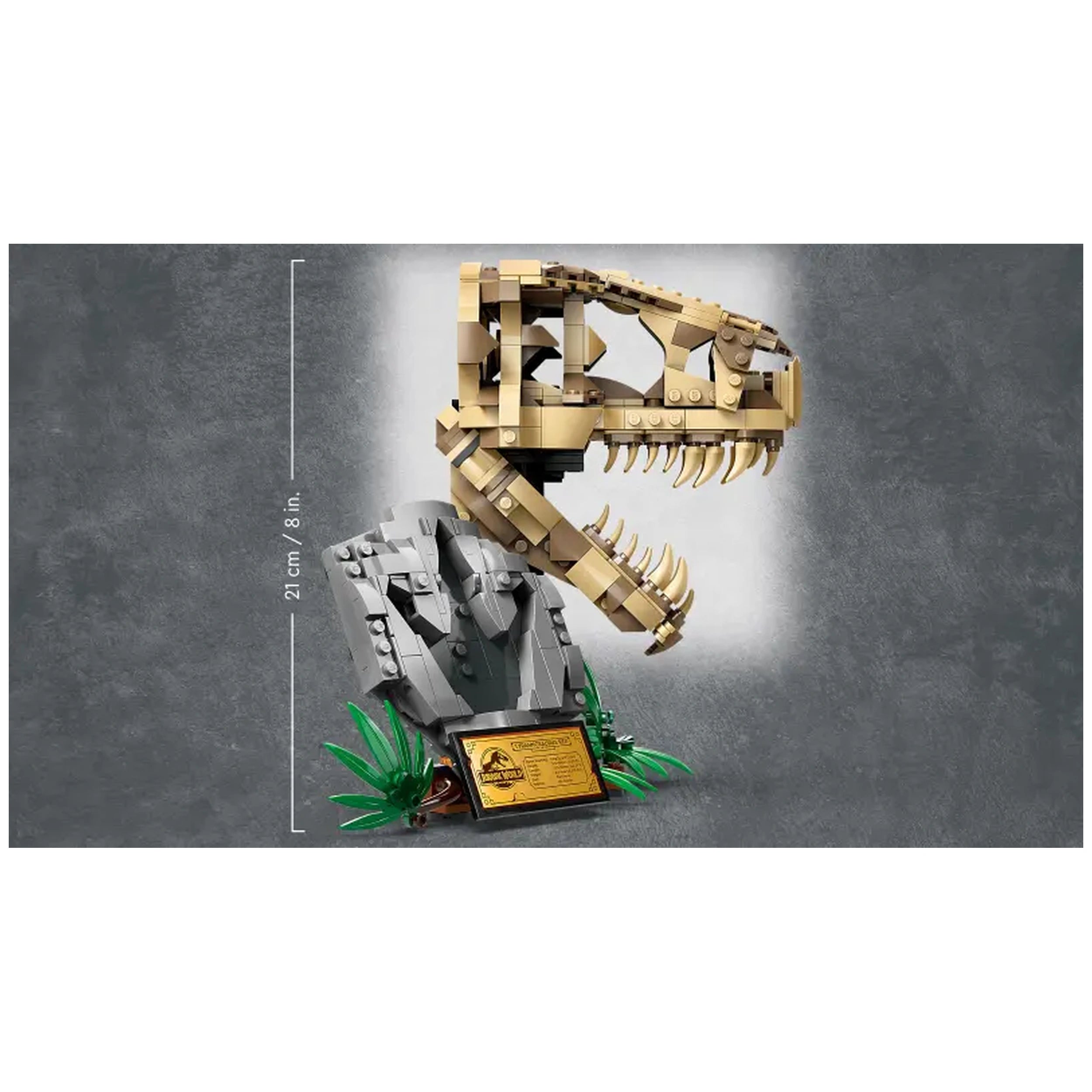 Lego - Jurassic World - Fósiles de Dinosaurios: Cráneo de T. rex - Juguetes de Construcción