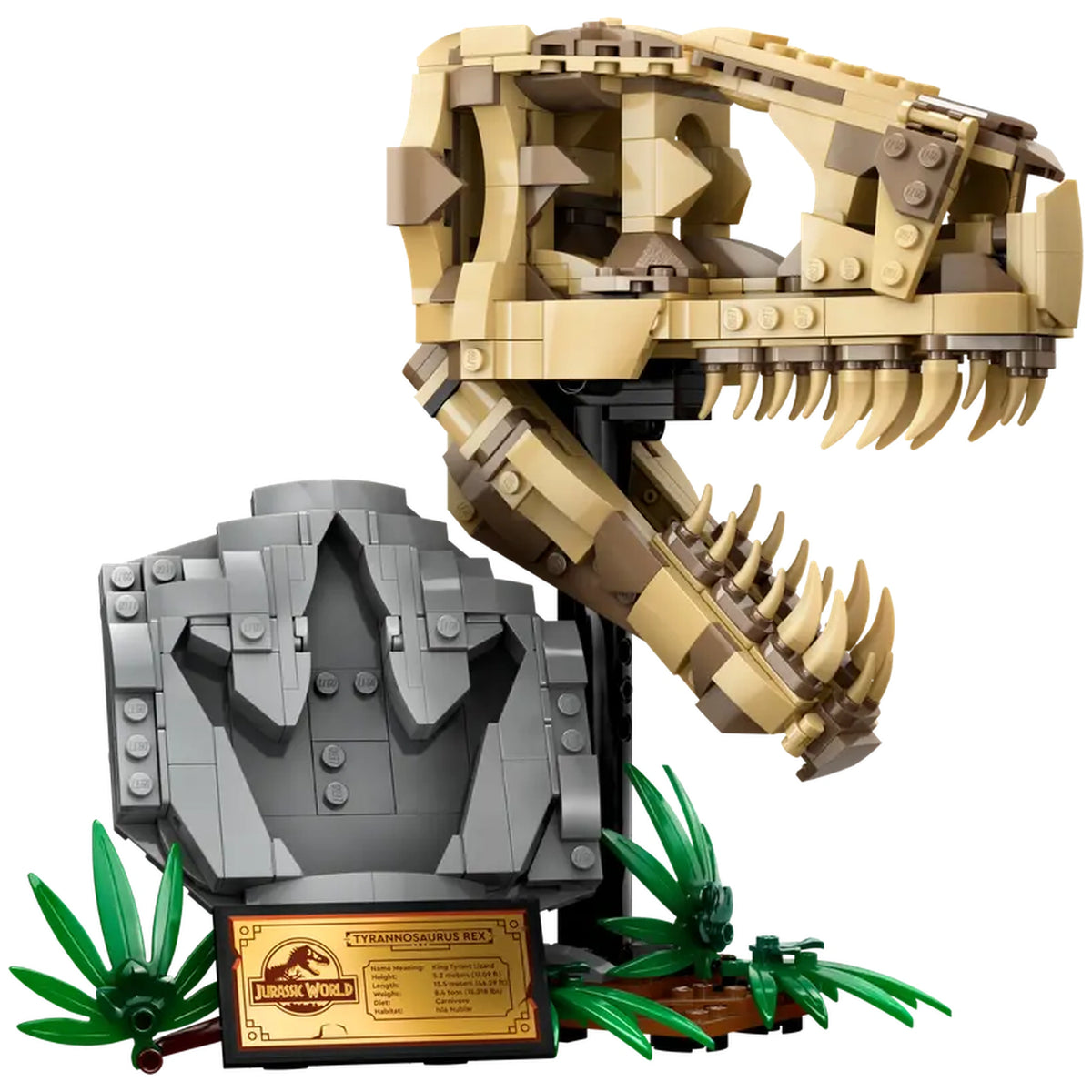 Lego - Jurassic World - Fósiles de Dinosaurios: Cráneo de T. rex - Juguetes de Construcción