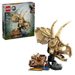 Lego - Jurassic World - Fósiles de Dinosaurios: Cráneo de Triceratops - Juguetes de Set de Construcción
