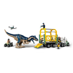 Lego - Jurassic World - Misiones de Dinosaurios: Camión de Transporte de Alosaurio - Juguetes de Set de Construcción