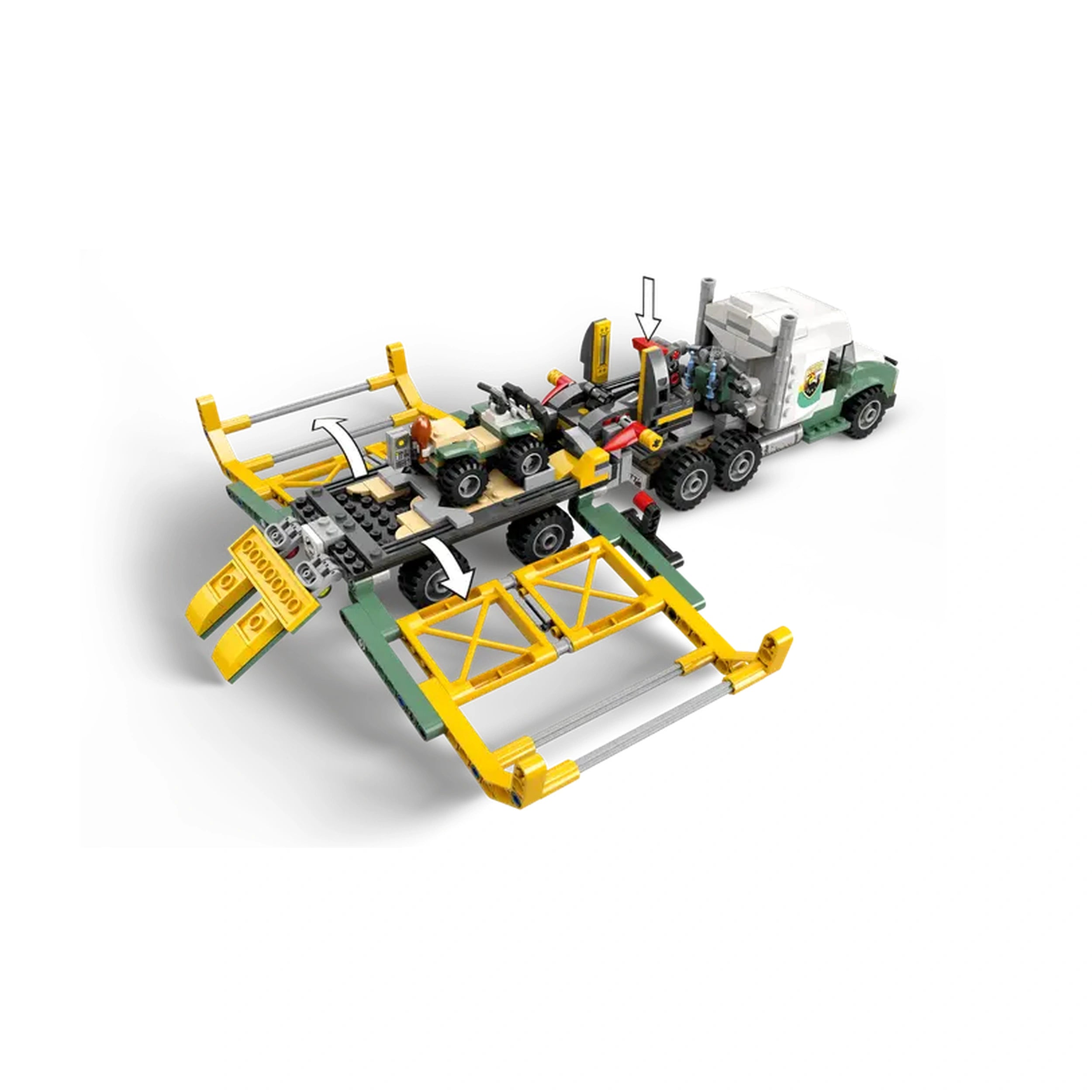 Lego - Jurassic World - Misiones de Dinosaurios: Camión de Transporte de Alosaurio - Juguetes de Set de Construcción