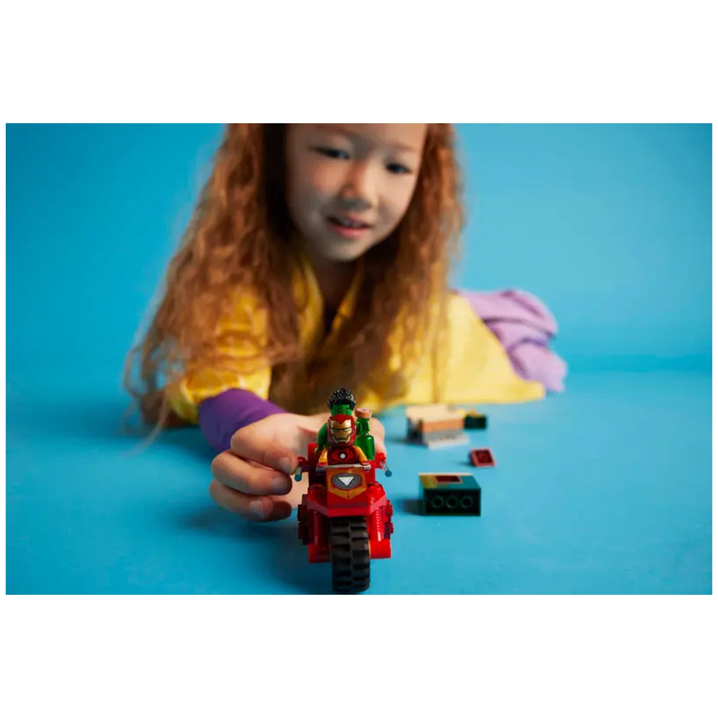 Lego - Marvel Super Heroes - Iron Man with Bike and The Hulk - Construction Set Toys