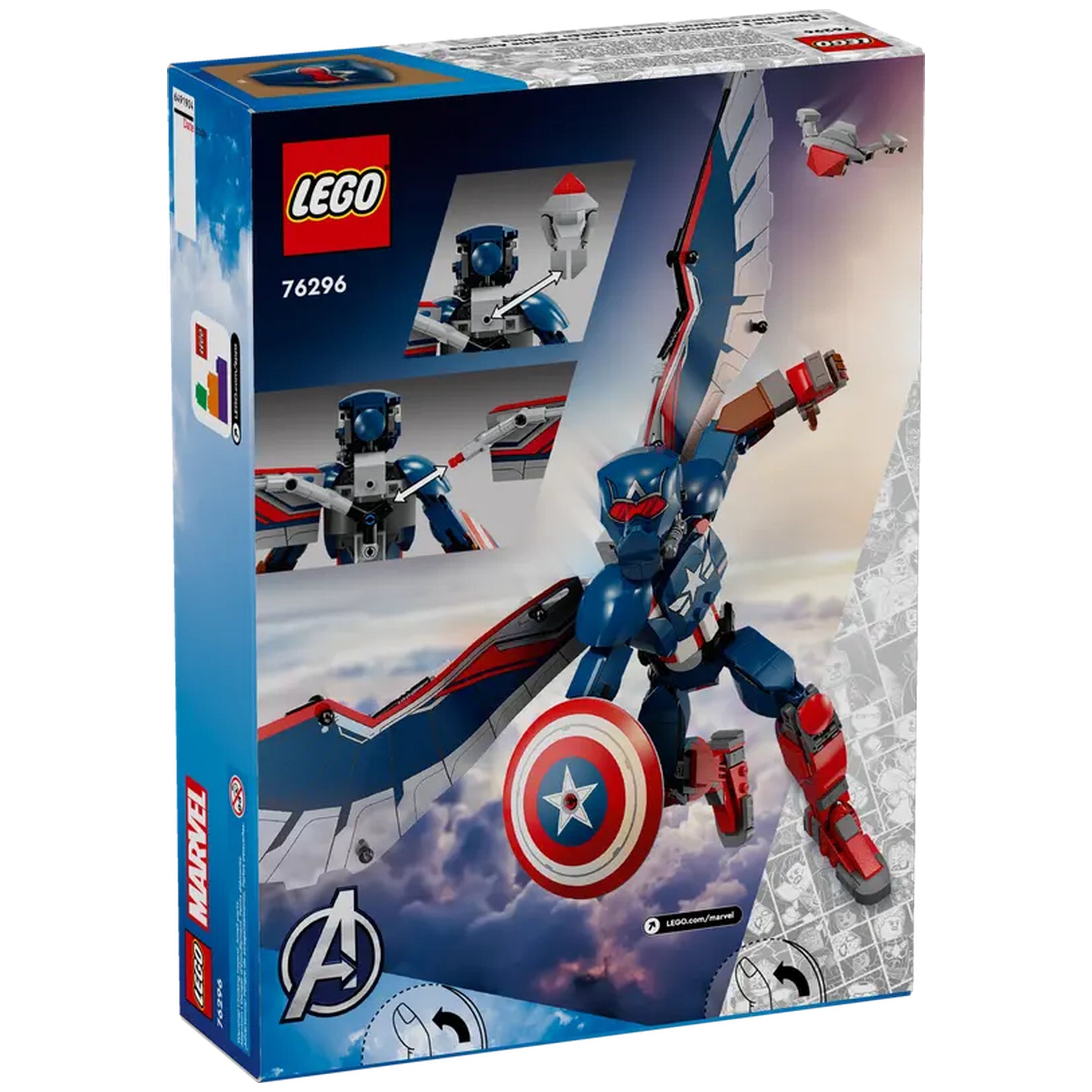 Lego - Marvel Super Heroes - New Captain America Construction Figure - Construction Set Toys