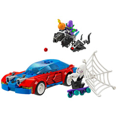 Lego - Marvel Super Heroes - Spider-Man Race Car & Venom Green Goblin - Construction Set Toys
