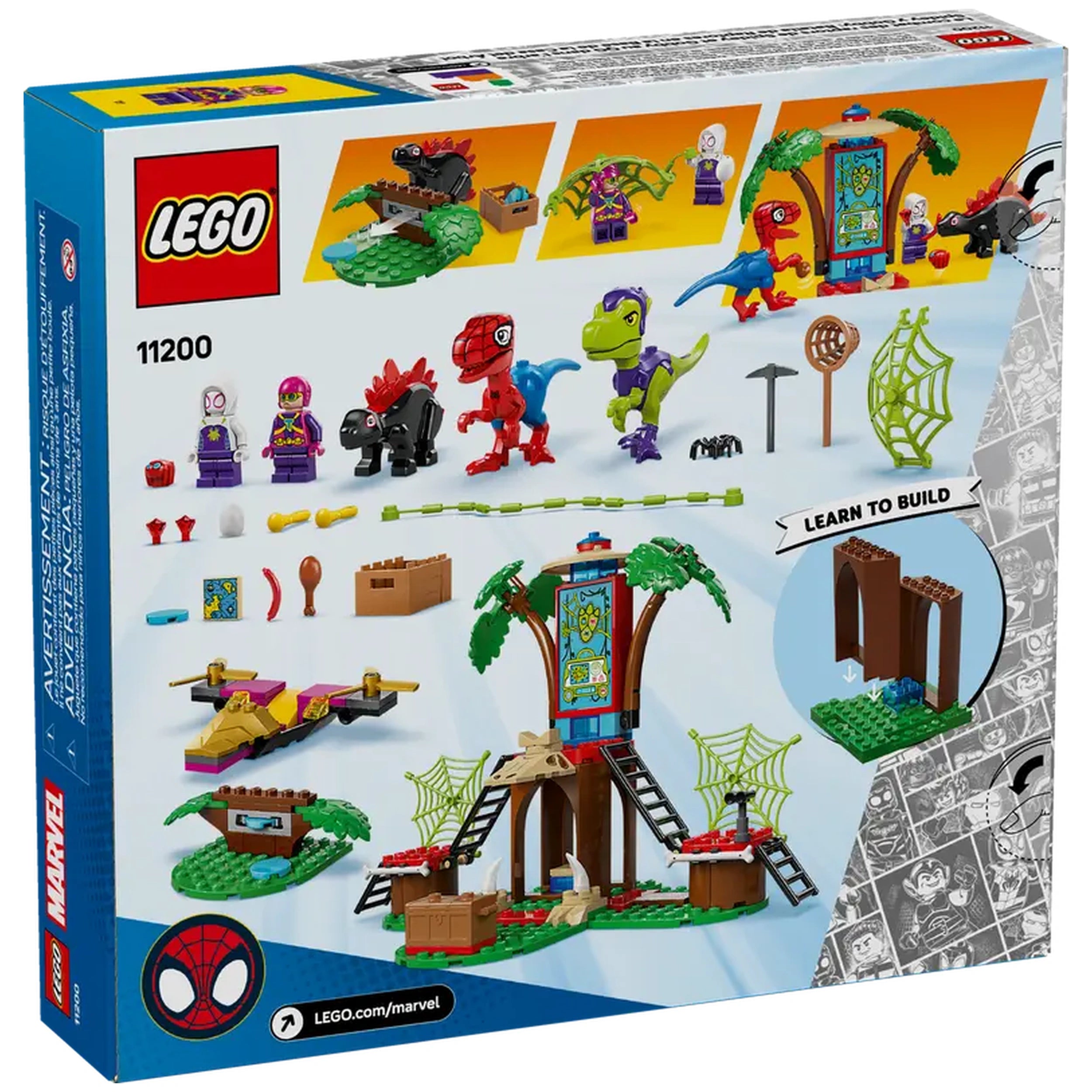 Lego - Marvel Super Heroes - Spidey and Gobby's Raptor Battle at Tree House HQ - Construction Set Toys