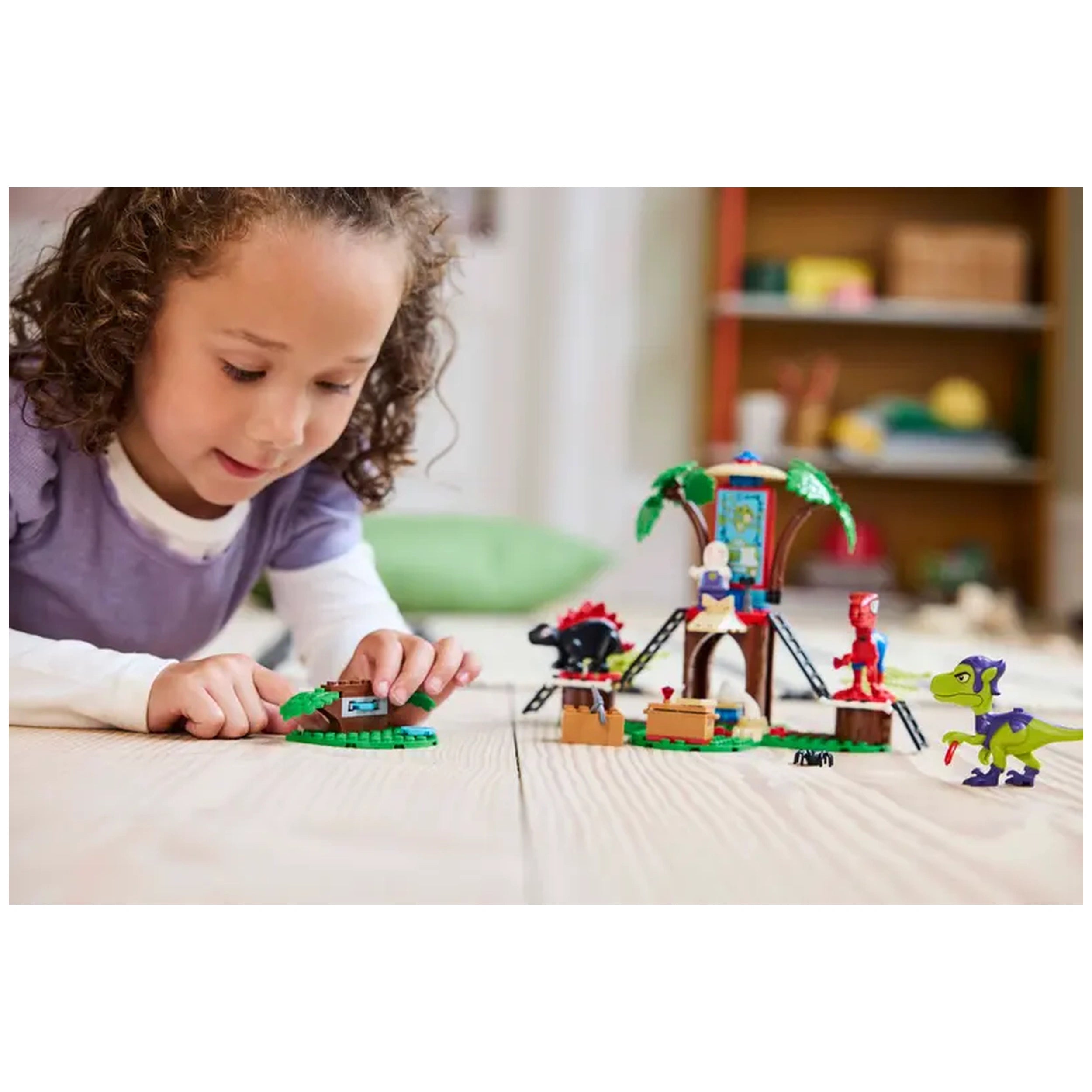 Lego - Marvel Super Heroes - Spidey and Gobby's Raptor Battle at Tree House HQ - Construction Set Toys