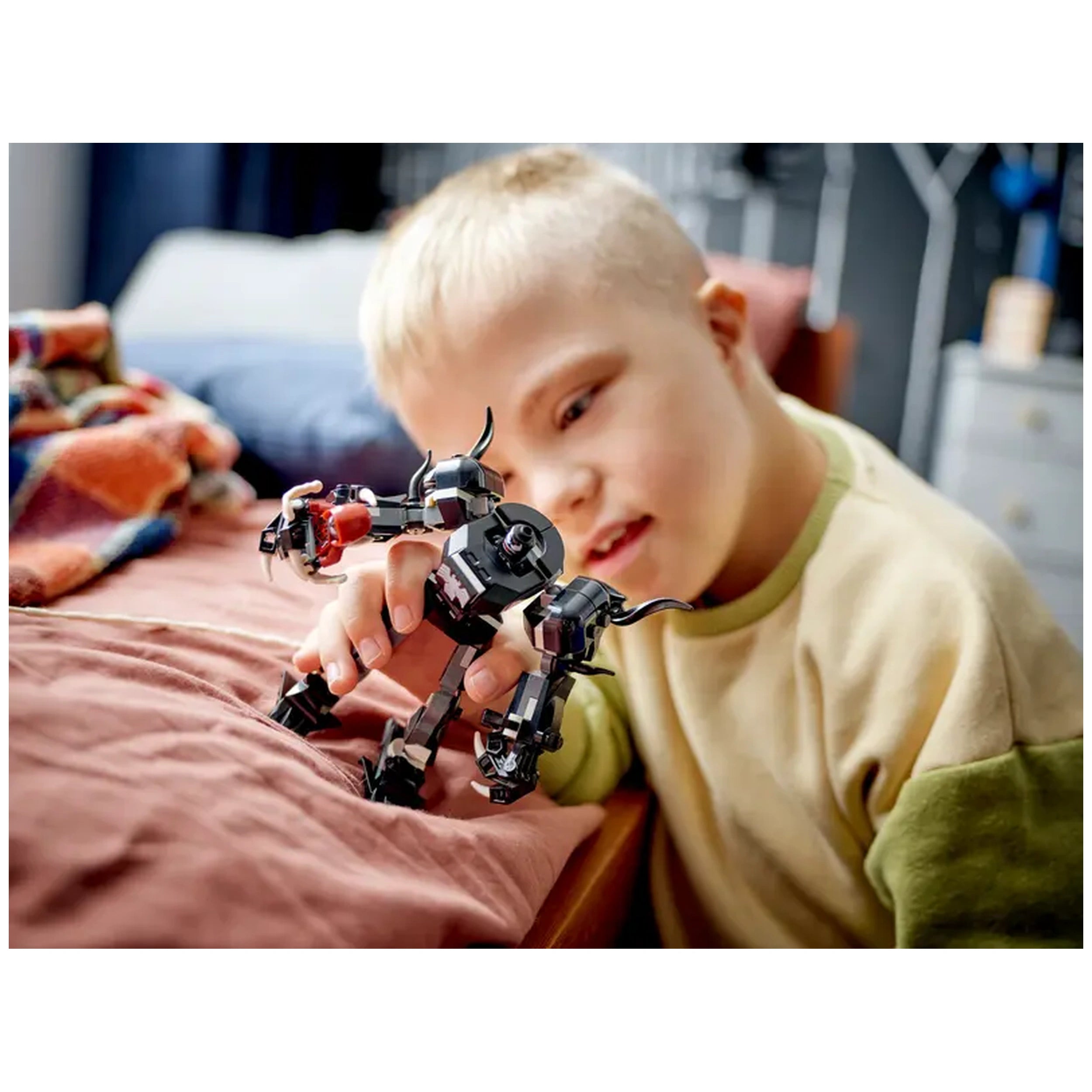 Lego - Marvel Super Héroes - Armadura Mech de Venom vs. Miles Morales - Juguetes de Set de Construcción