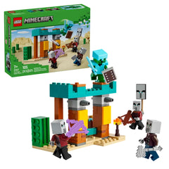 Lego - Minecraft - La Patrulla del Desierto Illager - Juguetes de Construcción