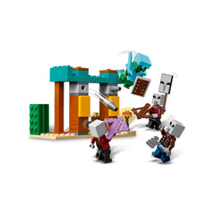 Lego - Minecraft - La Patrulla del Desierto Illager - Juguetes de Construcción