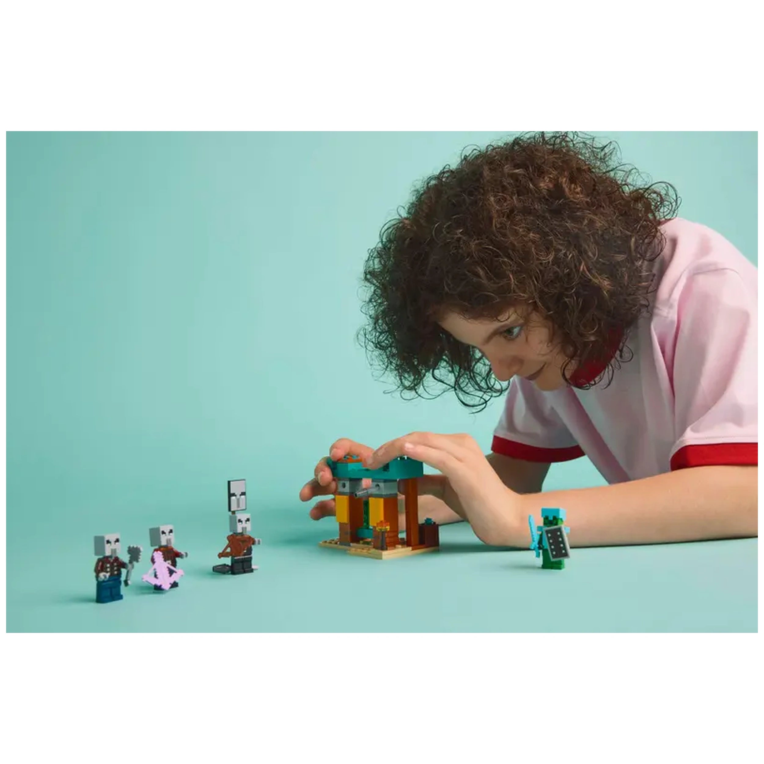 Lego - Minecraft - La Patrulla del Desierto Illager - Juguetes de Construcción