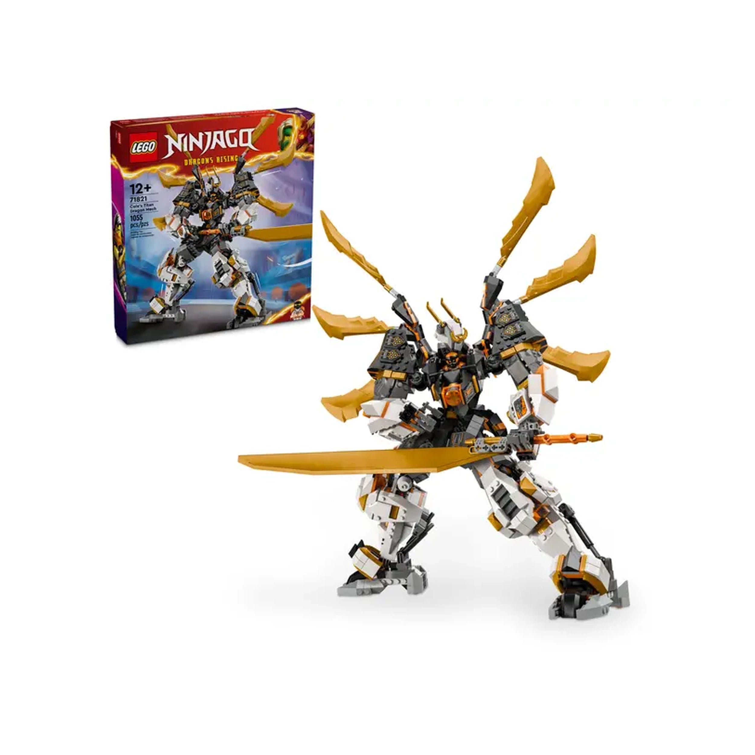 Lego - Ninjago - Mech del Dragón Titán de Cole - Juguetes de Construcción