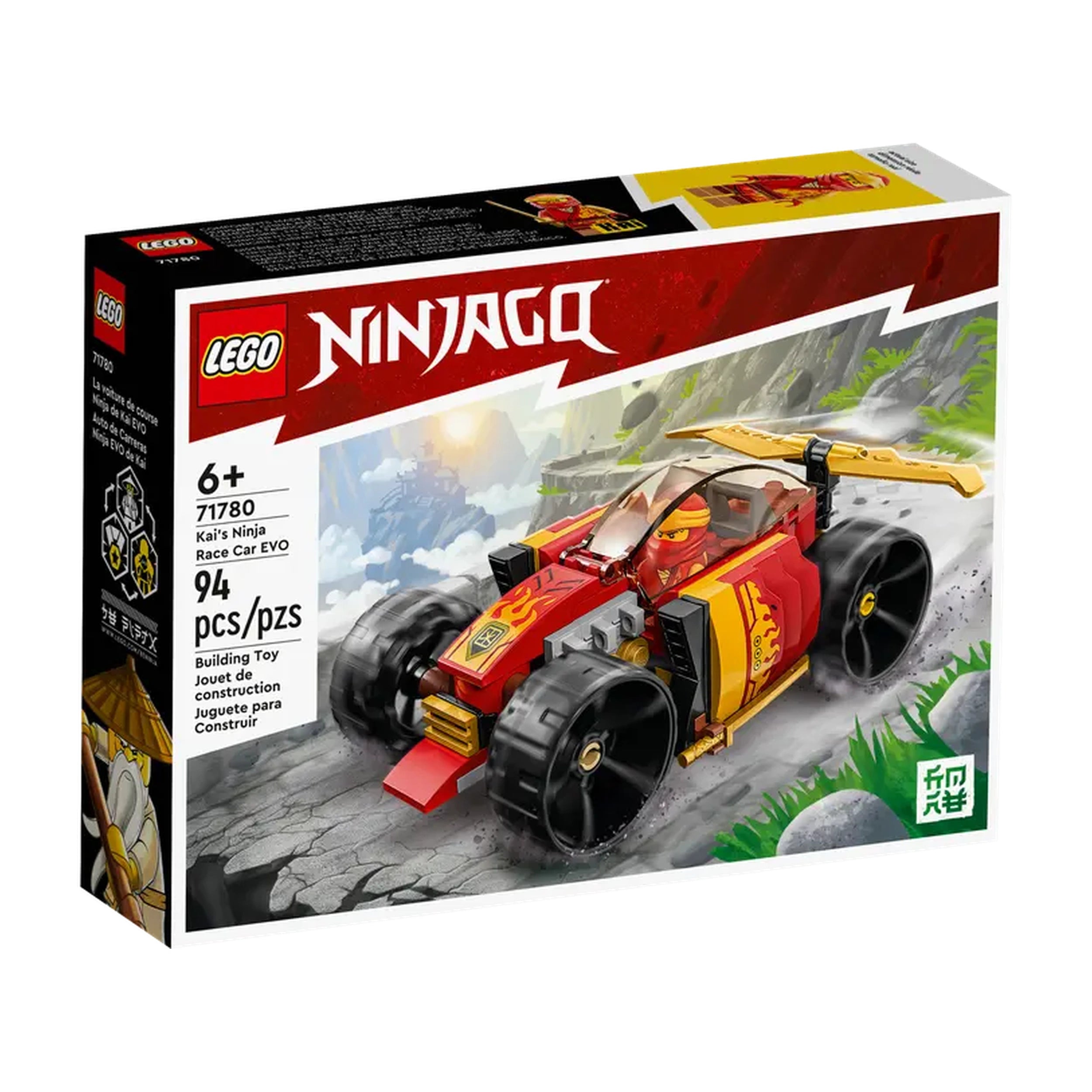 Lego - Ninjago - El coche de carreras ninja EVO de Kai - Juguetes de construcción